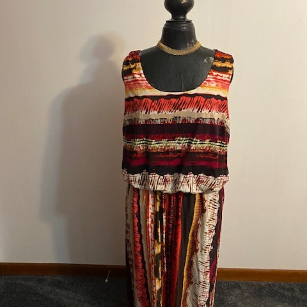 Shelby & Palmer sleeveless Multi color dress, size 20W
